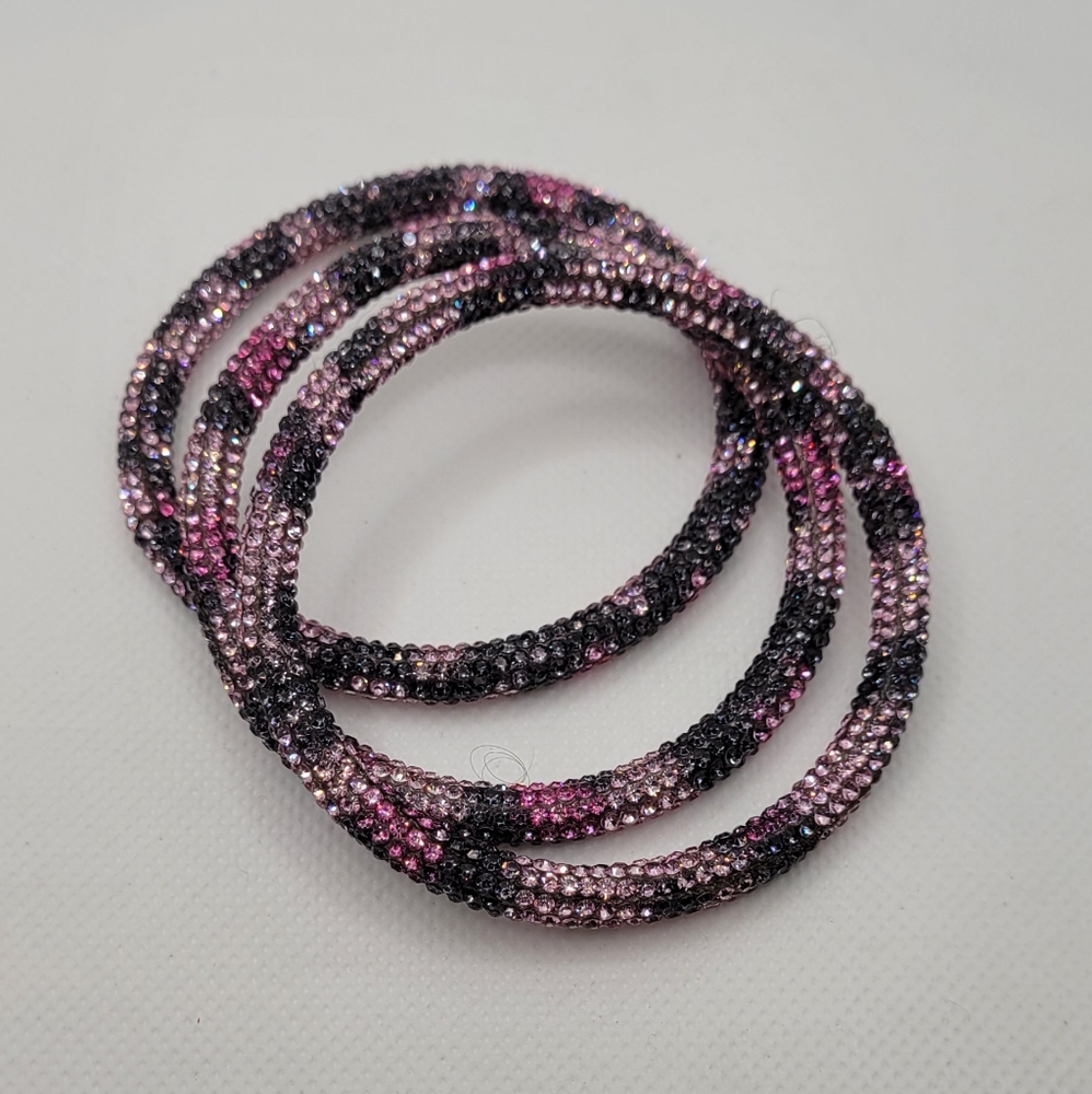 🔥 BUNDLE DEAL: 3 for $25 OR 5 for $50 Pink Pave Crystal Bracelet